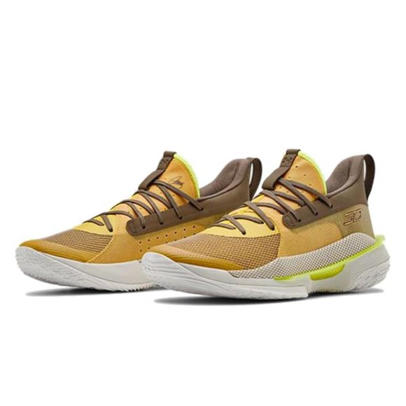 Under Armour Curry 7 'Zepplin Yellow' 2019 3021258-701 Basketball size 8 M 9.5 W - Picture 1 of 10